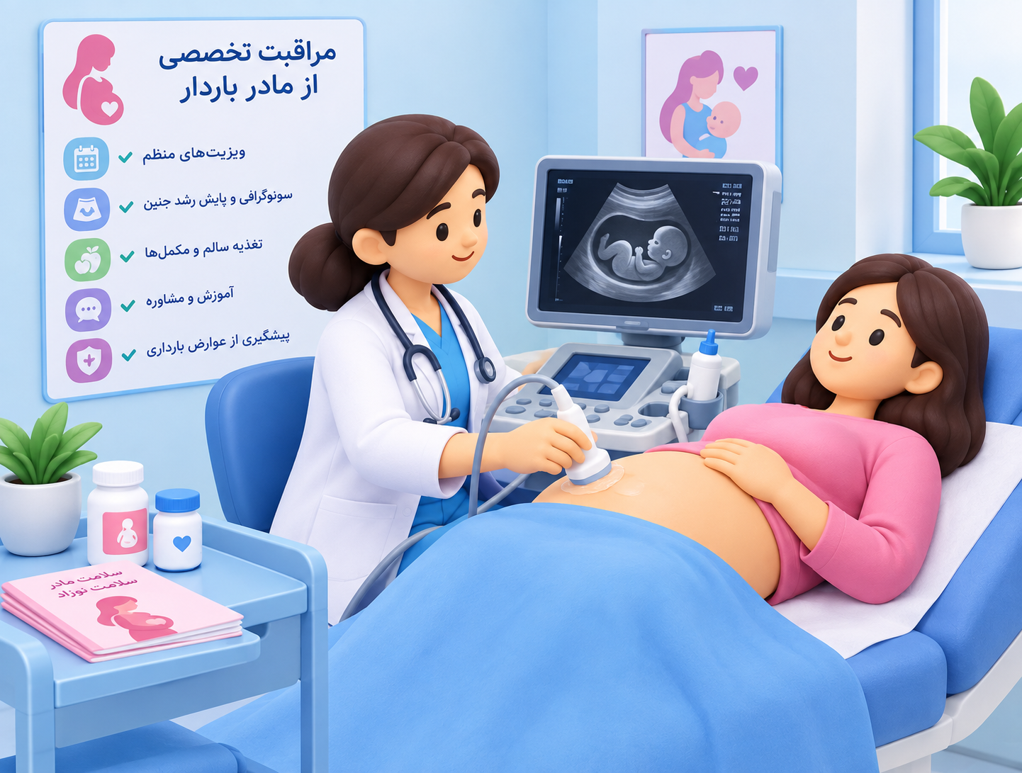 مراقبت تخصصی از مادر باردار در منزل